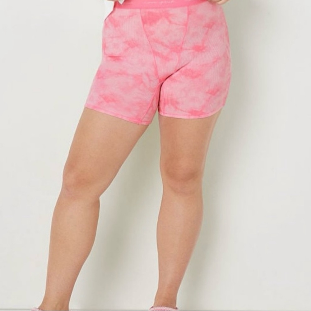 VS PINK Tie-Dye Pink Sleep Shorts